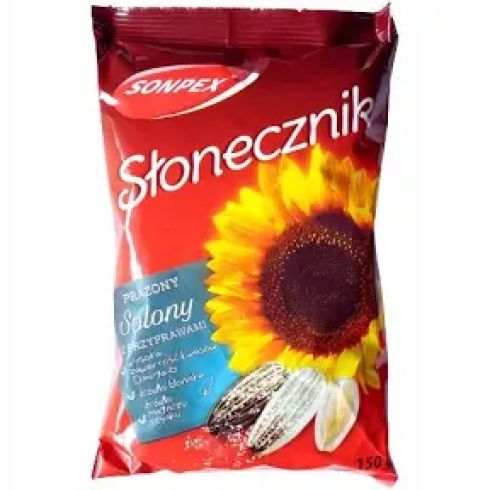 Słonecznik prażony solony z przyprawami 150g sonpex