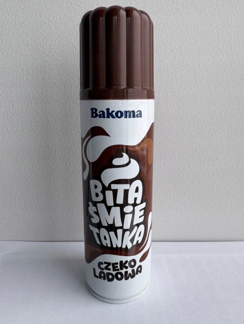 Bakoma Bita śmietanka spray o smaku czekoladowym 250 g
