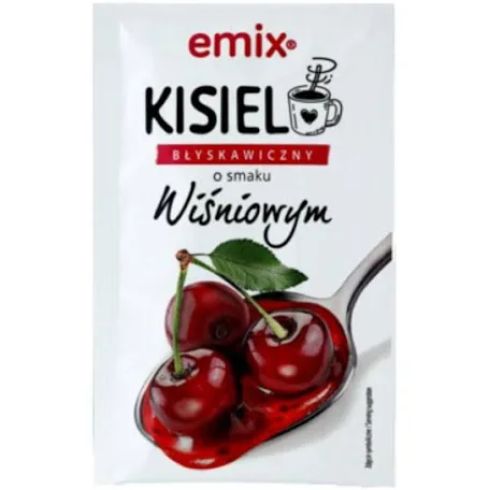 EMIX Kisiel Błyskawiczny Wiśniowy z Kawałkami Owoców 30 g