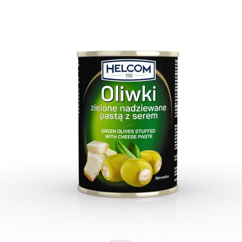 Oliwki zielone nadziewane serem 300ml  Helcom