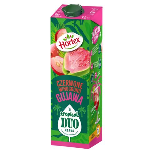 Hortex tropical duo napój czerwone winogrono gujawa 1L