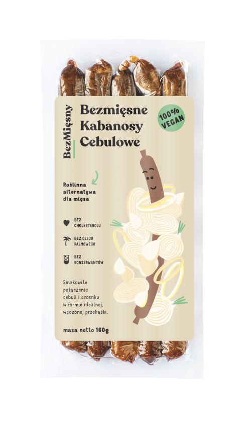 Bezmięsne Kabanosy Cebulowe 160g