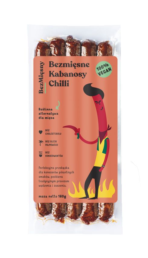 Bezmięsne Kabanosy Chilli 160g