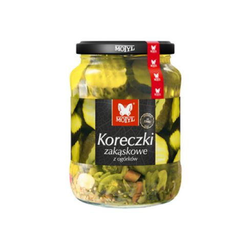Koreczki zakąskowe z ogórków 680g/350g  Motyl